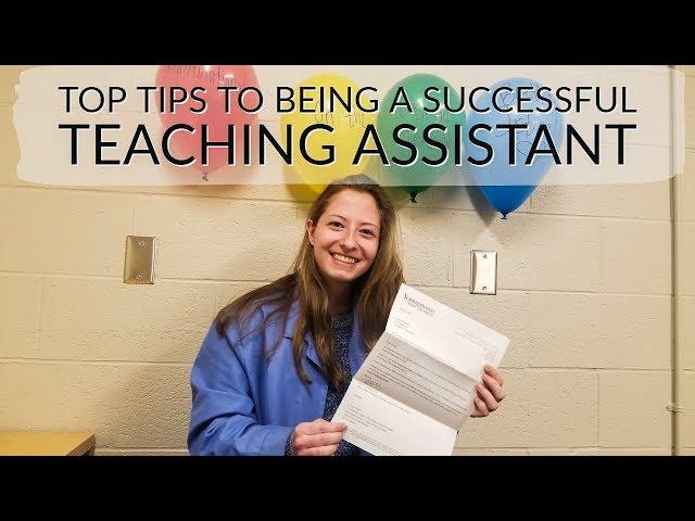 Tips for being a successful teaching assistant / my last day as a TA