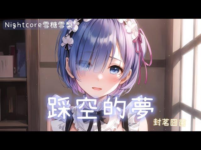  Nightcore  踩空的夢 (lyrics) 動態歌詞#封茗囧菌#踩空的夢#nightcore