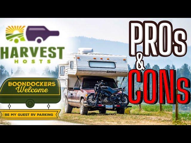 Pro’s & Con’s for Harvest Host & Boondockers Welcome 2023 Review! Solo travel, RV life! Thoughts 4K!