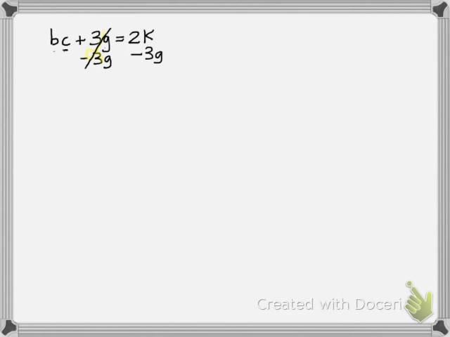 Isolating a variable in an equation with multiple variables