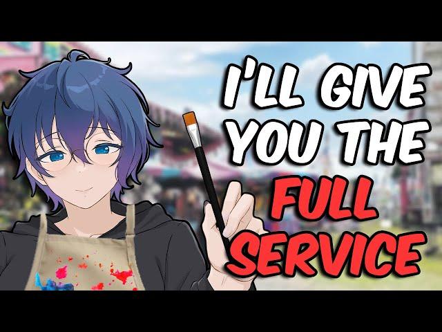 [ASMR] Femboy Face Painter Gives You The Full Service 