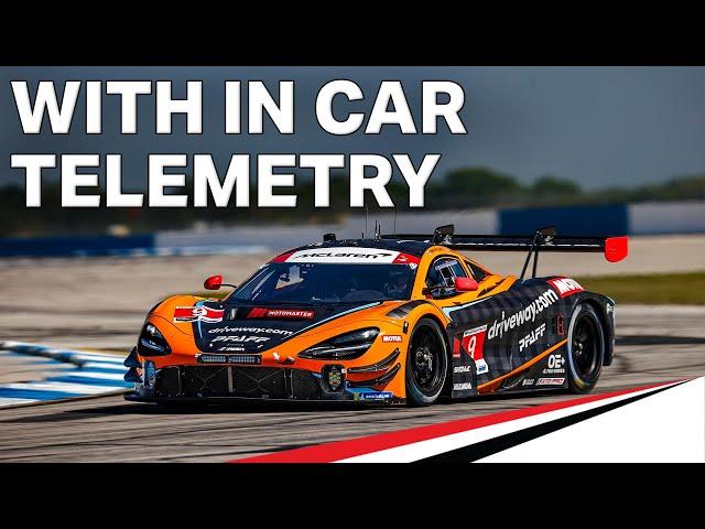 Sebring Hot Lap in the McLaren GT3 EVO Narrated by James Hinchcliffe | IMSA WeatherTech Championship