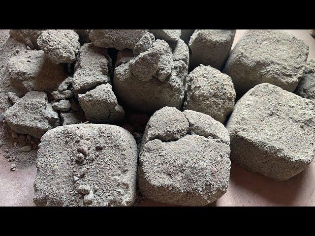 Super Gritty Sand Cement Dry Floor & Water Crumble  Satisfying ASMR sounds  @kineticasmr218