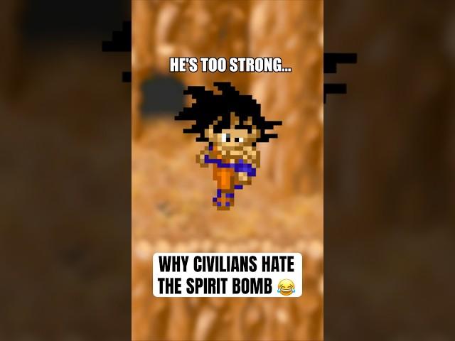 Why civilians hate the spirit bomb  #dbz #anime #shorts