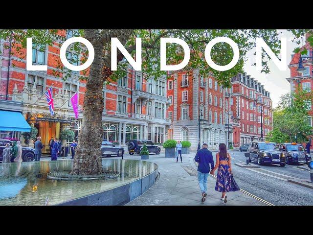 Central London City Walk | 4K HDR Virtual Walking Tour around the City | Bond Street to Belgravia