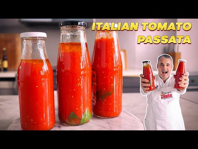 How to Make ITALIAN TOMATO PASSATA at Home (Small Batch Tomato Sauce)