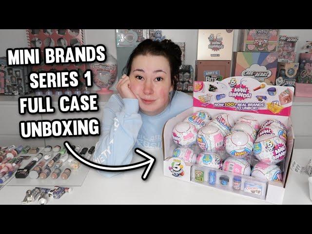 unboxing my last case of series 1 mini brands