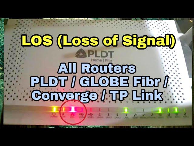 LOS - Loss of Signal Red Light Blinking PLDT FIBR/GLOBE FIBR/TP-Link/CONVERGE/ASUS/DITO ROUTER