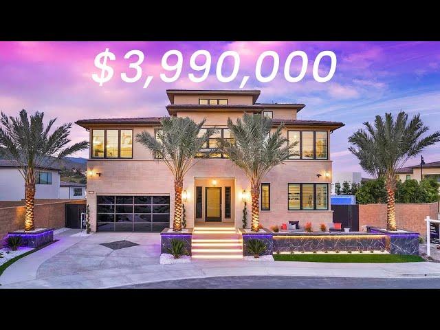 Inside a $3,990,000 Modern Luxury Home in Porter Ranch, California | New Construction Mansion Tour