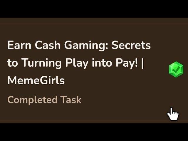 Earn Cash Gaming: Secrets to Turning Play into Pay! | MemeGirls code