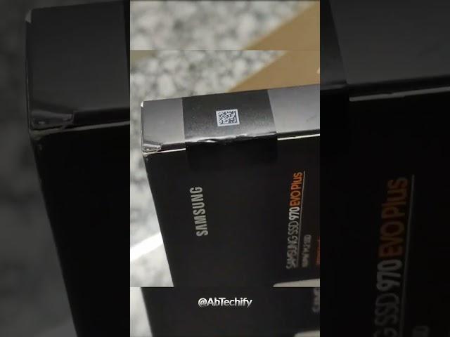 Samsung SSD quick unboxing. #samsung #ssd #nvme_ssd #970 evo plus