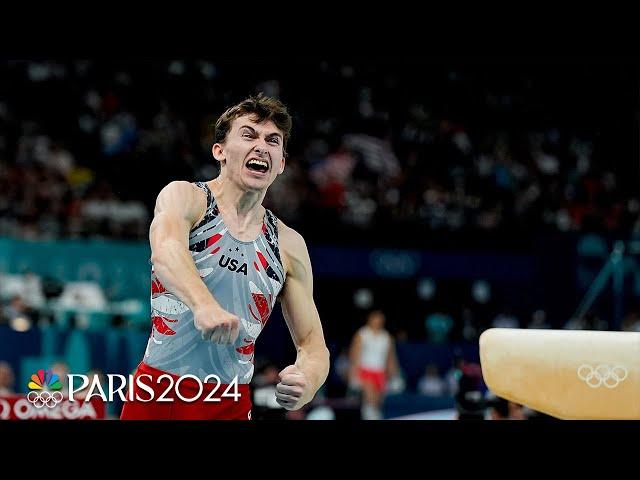 Stephen Nedoroscik COMES THROUGH on pommel horse in U.S. bronze medal effort | Paris Olympics