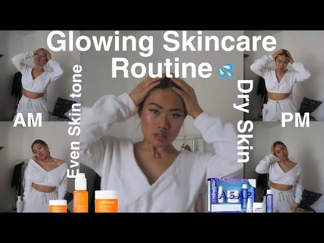 My Current Glowy Skincare Routine 2020 | Fading "Acne" Scars with Ole Henriksen Skincare | #oleglow