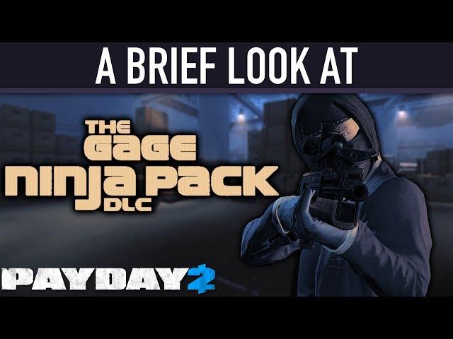 A brief look at The Gage Ninja Pack DLC. [PAYDAY 2]