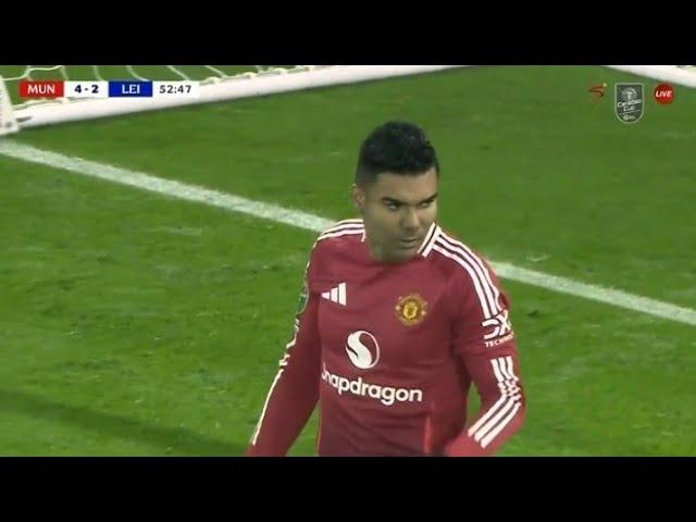 Casemiro Masterclass vs Leicester city