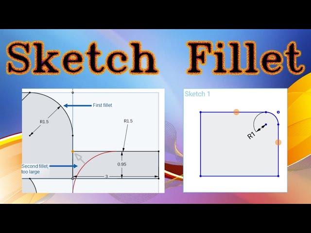 Sketch Fillets on Solidworks | Sketch Entities How to Fillet edges of a Sketch Change Desired Radius