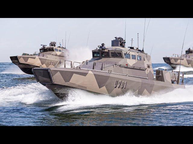 US Marines Patrolling The Seas With Powerful Assault Boats