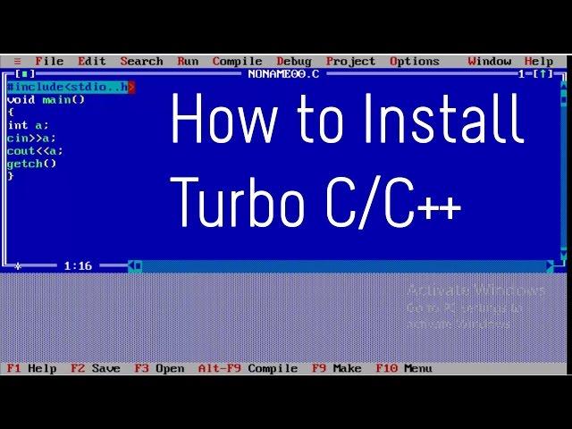 How to Install Turbo C/C++ in Windows 7/8/10