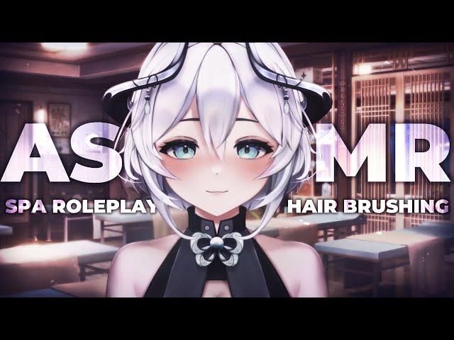 Personal Attention at the Spa ️ 【3DIO ASMR】 Hair Brushing, Whispers, Breathing, Etc.