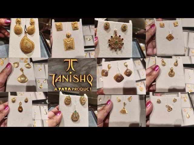 Tanishq Huge Collection of Pendant Sets Under Rs. 50000/-️ | Trendy 22KT Gold Pendant Set Design