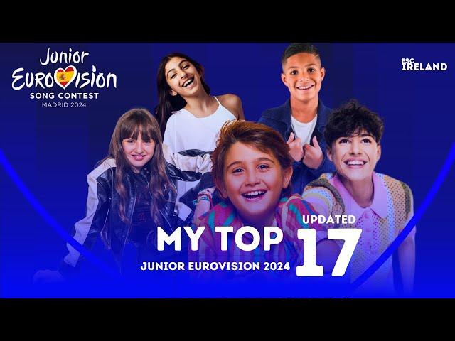 Junior Eurovision 2024 | My Top 17 | NEW: 