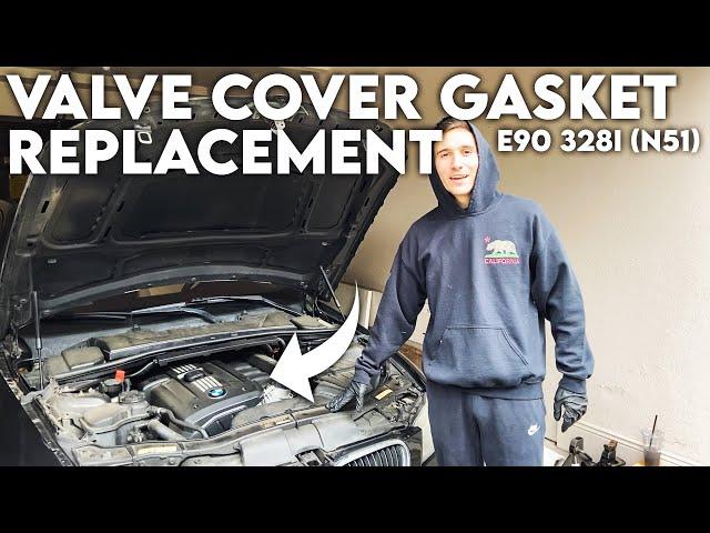 DIY E90 BMW 328i Valve Cover Gasket Replacement (N51/N52)