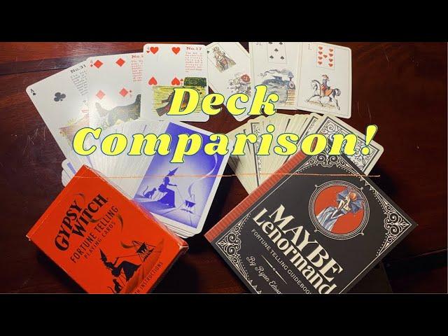 Maybe Lenormand vs Gypsy Witch Fortune Telling Cards Deck Comparison with Cassidy the Cardslinger