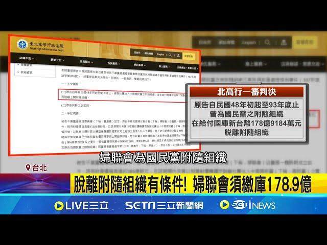 纏訟6年! 法院認證"婦聯會"為國民黨附隨組織｜三立新聞網 SETN.com