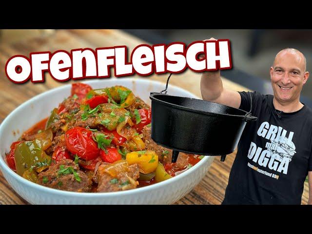 Ofenfleisch aus dem Dutch Oven - richtig einfach! - Westmünsterland BBQ