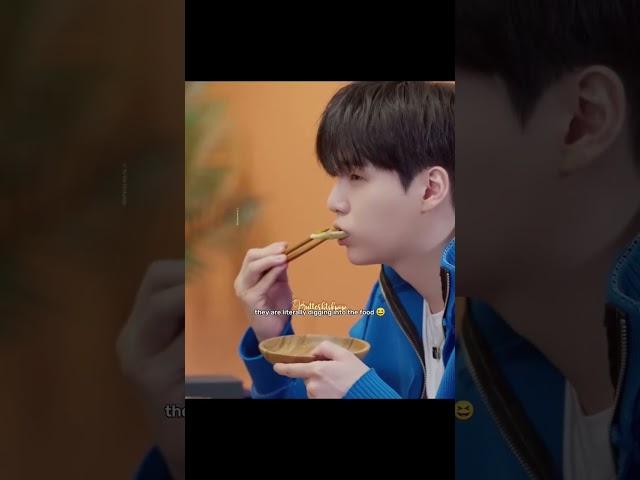 They- Idols shouldn't eat like that meanwhile shiiibal duo 