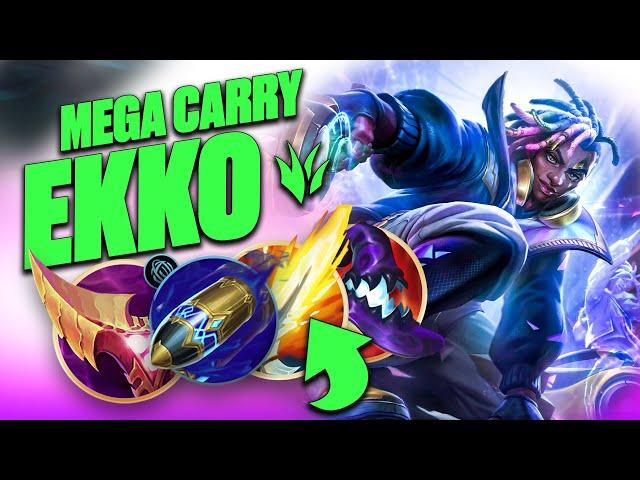 EKKO JUNGLE: Hard Carry & WIN Despite Losing Lanes! | Season 14 Jungle Guide