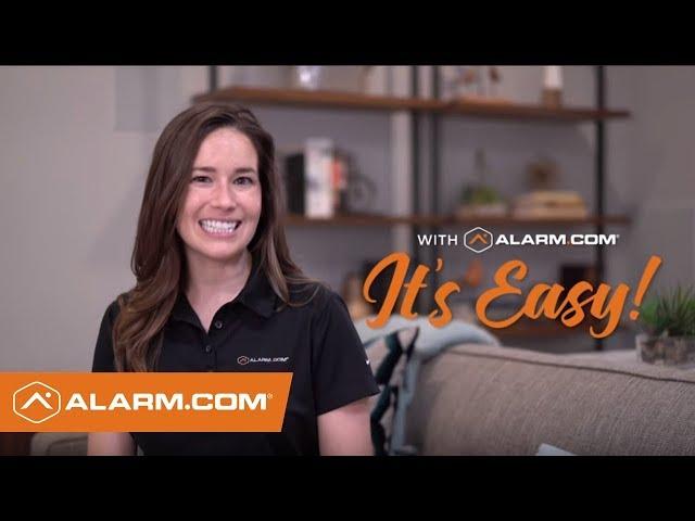 With Alarm com It's Easy: One-Touch Scenes