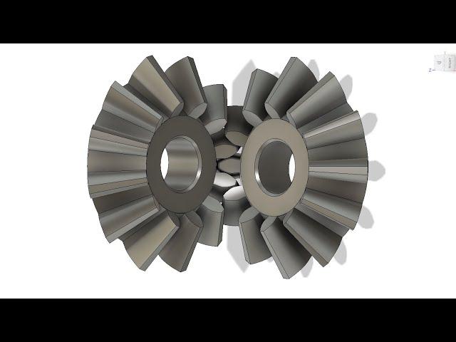 I used Fusion 360 to design a set of bevel gears