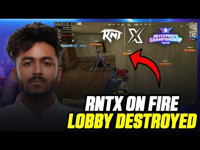 SPRAYGOD Destroyed Lobby  RNTX on FIRE  | Team Xspark Skyesports Championship Highlights