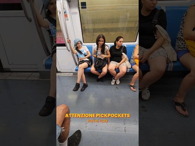  Beware of Pickpockets on Rome’s Metro Line B! Stay Alert #Pickpocket #Travel #Italy #Viral #Shorts