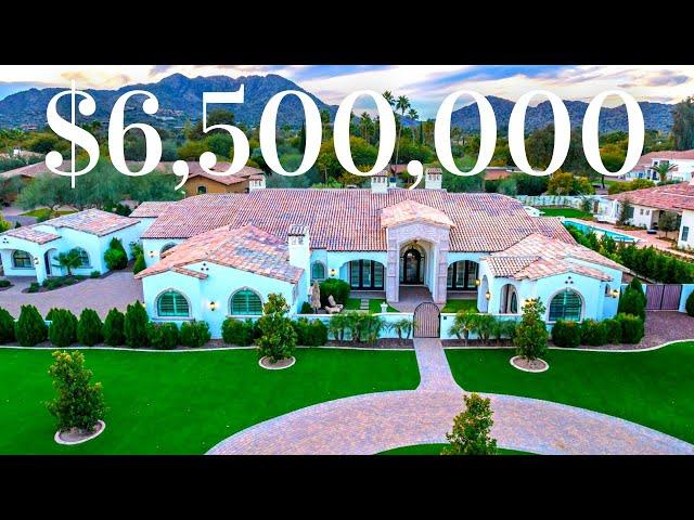 Touring a $6.5 Million Dollar MANSION in Paradise Valley with a PRIVATE MOVIE THEATER and HOME GYM!