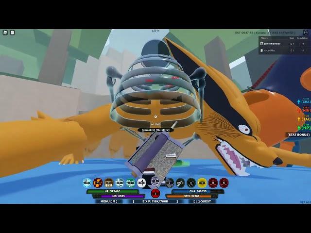 Kor Tailed Spirit (Kurama Jin) Spawn Location and Fight Shinobi Life 2 Roblox!!