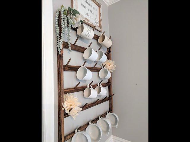 How to hang a large mug rack from Feger Furnishings