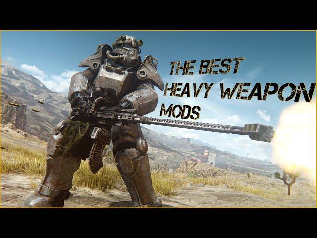 Fallout 4 - Top 5 HEAVY Weapon Mods (PC and XBOX)