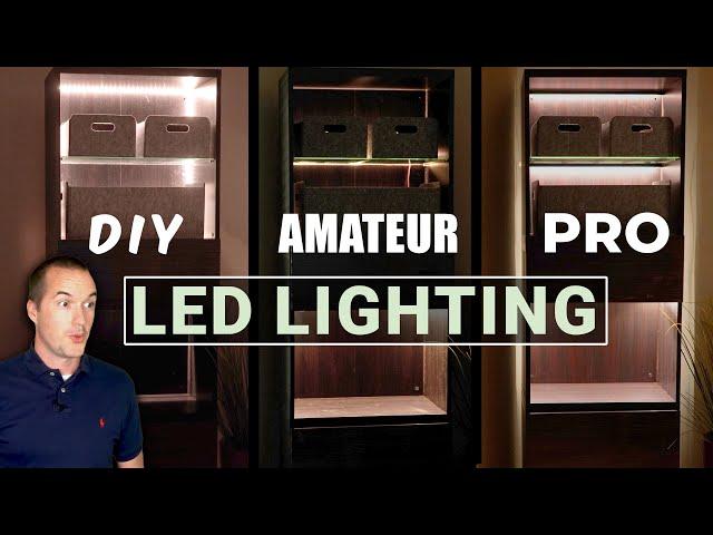 LED Strip Lighting Installs: Beginner, Intermediate and Expert Level