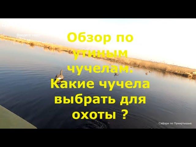 Утиная охота. Какие чучела уток лучше ?