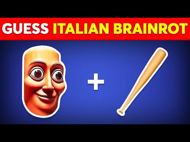 Guess The ITALIAN BRAINROT ANIMALS By Emoji | Tung Tung Sahur, Tralalelo Tralala, Brr Brr Patapim
