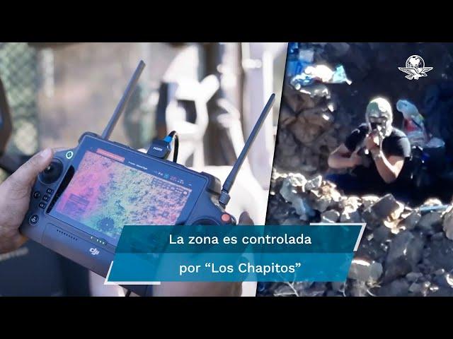 Captan a integrante del Cártel de Sinaloa disparando contra un dron de EU