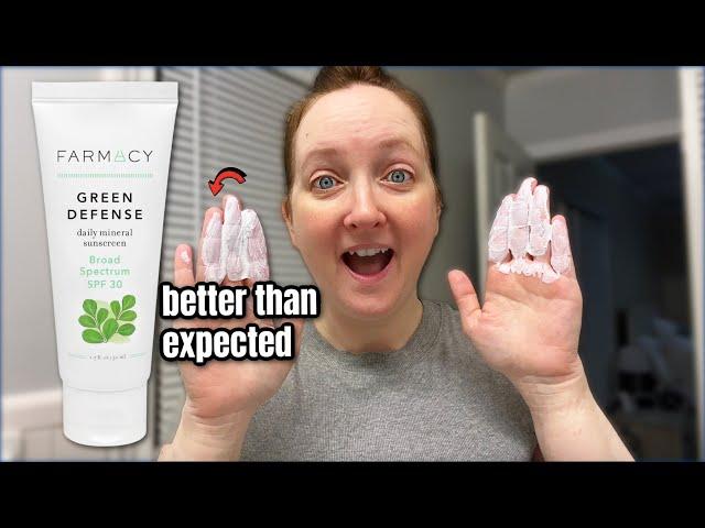 FARMACY 🪴 Green Defense SPF 30 MINERAL SUNSCREEN REVIEW