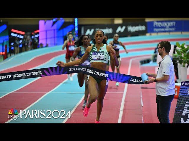 Alexis Holmes shatters records with 400m win at USATF Indoor Nationals | NBC Sports