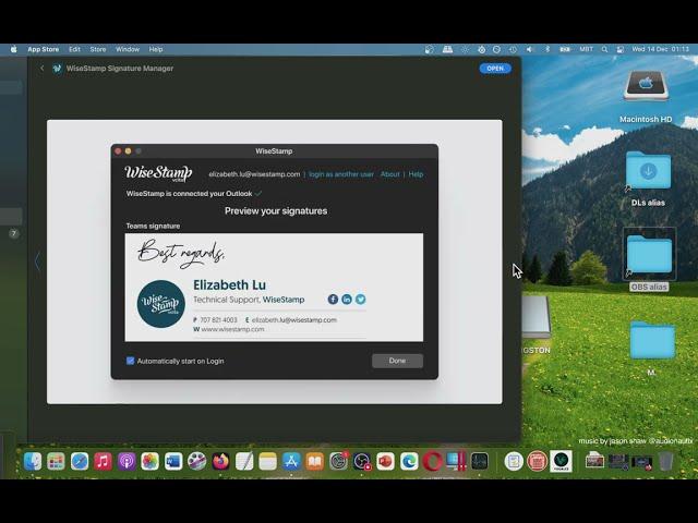 WiseStamp Signature Manager from Mac App Store [Basic Overview]