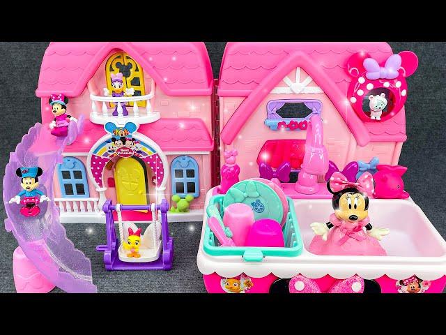 TOY COLLECTION | Unboxing & Review Pink Ice Cream Bathroom | Disney Toys Collection Review ASMR