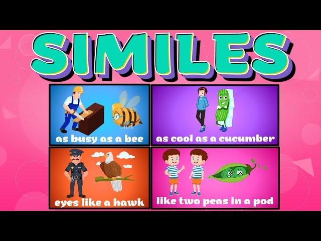 What Are Similes? | Similes for Kids | Simile Examples for Kids Using Like or As