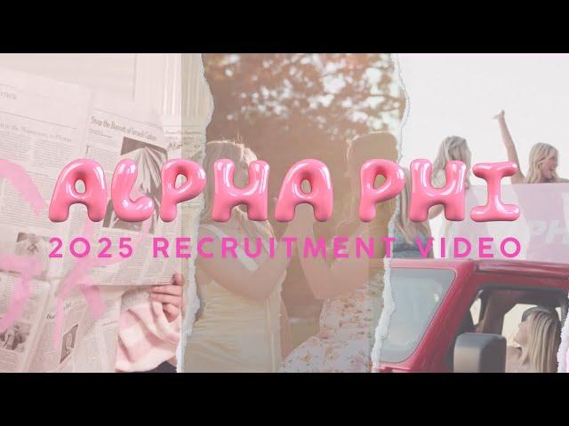 Alpha Phi Chico State Recruitment Video 2025 - Theta Upsilon Chapter