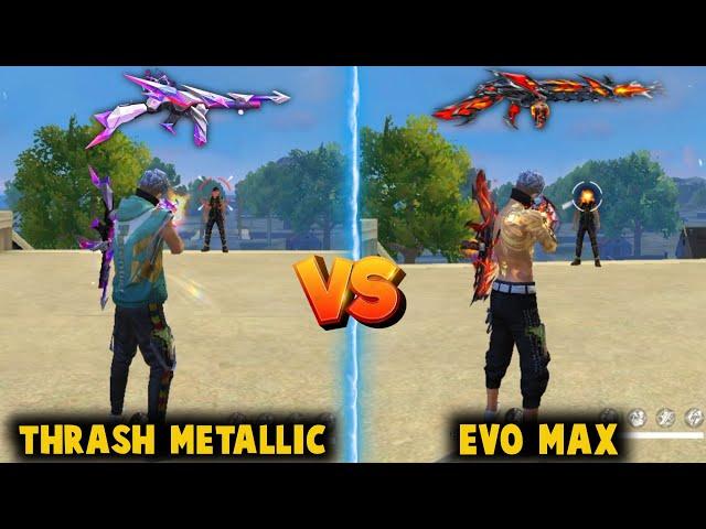 NEW THOMPSON - CINDERED COLOSSUS VS THRASH METALLIC DAMAGE ABILITY TEST | BEST THOMPSON - FREE FIRE